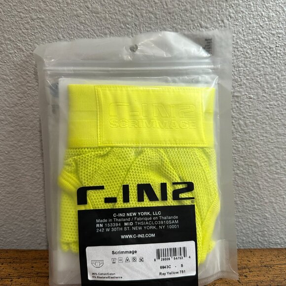 C-IN2 Scrimmage Low Rise Brief – Size Small (Ray Yellow, Sealed) - Picture 3 of 4